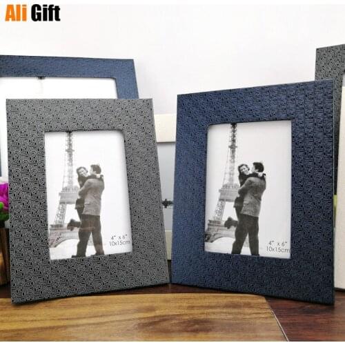 Creative European-style Leather Photo Frame Set Up Childrens High-end Picture Frame American Style Photo Frame 6 Inch 7 Inch 8