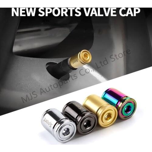 4Pcs/Lot General Zinc Alloy Tire Valve Cap Sport Anti-Theft Valve Cap Anti-Deflation For Automobiles Motorcycles Trucks Bikes