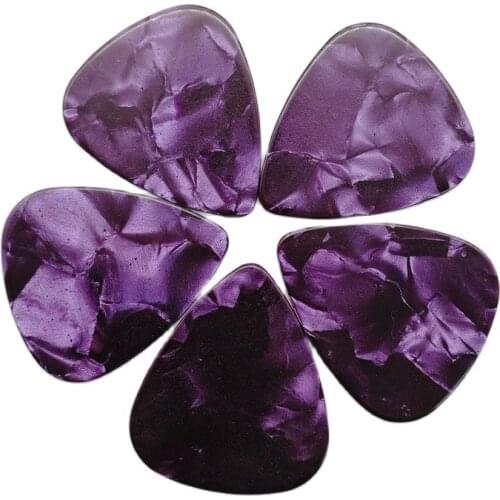 Best Selling 100pcs/lot Blank Pearloid Purple Guitar Picks Purple Pearl Color Guitar Plectrum