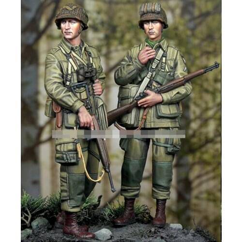 1/35 US 101st Airborne Set #2, Resin Model Soldier, GK, World War II military theme, Unassembled and unpainted kit
