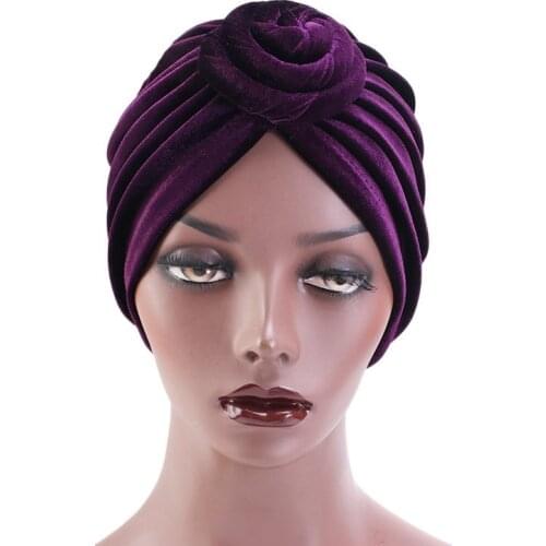 New Women Turban African Pattern Knot Headwrap Fashion Warm Bandana Hats Ladies Chemo Cap Bandanas Hair Accessories