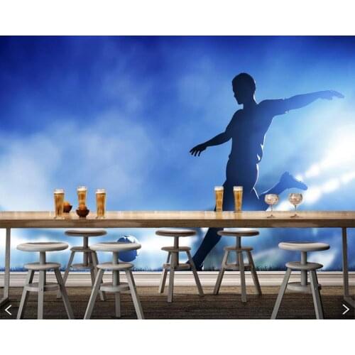 Papel de parede Football Men Ball Sport photo Man wallpaper,living room bedroom TV wall kids'room wall papers home decors murals