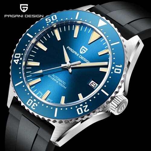 PAGANI DESIGN Top Brand Watches Men Luxury Sapphire Glass Automatic Watch Waterproof 100M Mechanical Wristwatches Montre Homme