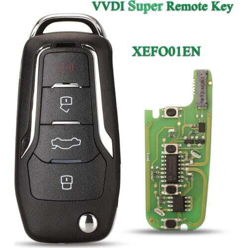 Bilchave Xhorse 4 Buttons XEFO01EN VVDI Super Remote Key For Ford Style For VVDI Key Tool VVDI2 Version