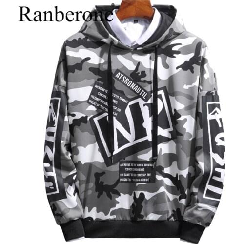 Ranberone Hooded Thick Male Casual Tracksuit Men Oversized Sweatshirts Long Sleeve Pullover Hoody Skateboard Clothing Hip Hop