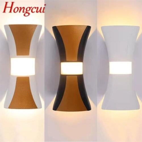 Hongcui Contemporary Outdoor Wall Lights LED Sconces Simple Lamp Waterproof Decorative For Home Porch Villa