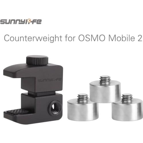 Sunnylife Balance Counterweight Clip Accessory for DJI OSMO Mobile 2 Handheld Gimbal Stabilizers