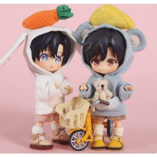 Anime Cute animal hoodie OB11 Clothes costume For Figure doll clothing accessories MDZS cute limit cosplay cos gift