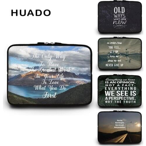 Inspirational Quotes Series Laptop Sleeve 15"14"13"12" Portable Notebook Bag 17"11"10" Tablet case for Mac/acer/asus/surface pro