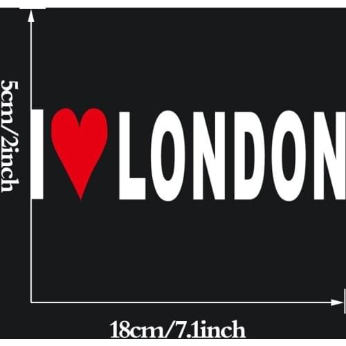 I Love London Funny Bumper Sticker Car Truck Window Van Bike Sticker Decal car sticker 18x5cm
