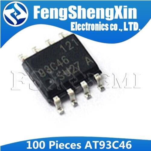 100pcs/lot New AT93C46 sop8 AT93C46-10SU-2.7 93C46 SOP-8 Memory IC