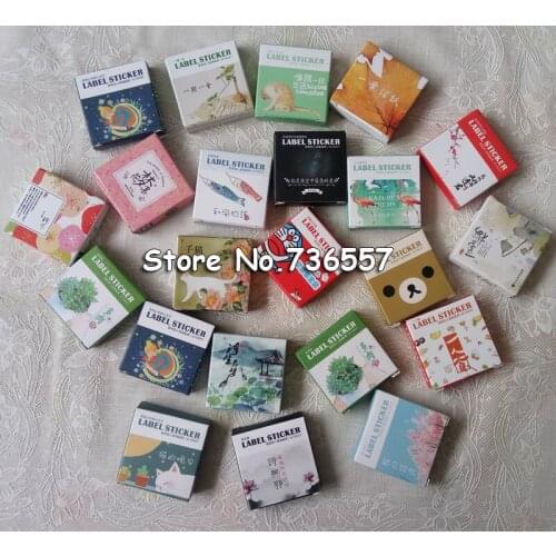 18 Boxes Mini Cartoon Paper Sticker Decoration Decal Diy Album Scrapbooking Seal Sticker Kawaii Stationery Gift Material