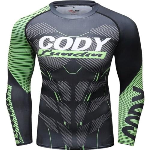 2021 Gym T Shirt Custom 3D Sublimation Rashguard Men Oversized Long Sleeve Fashion Digital Sublimation Printed Fitness Tshirt
