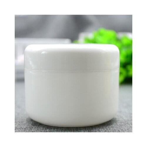 500pcs/lot 250G Empty Plastic white and clear Jar ,Containers Refill 250g Cosmetic Cream Lotion Bottle