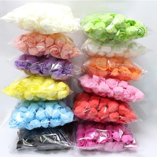 500Pcs/lot These flowers are used to decorate Flores man-made decorative roses head rose bear wedding house artificial flower