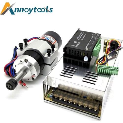 500W Brushless Spindle 0.5KW Air Cooling Spindle Motor Extension Rod Shaft Integrated Motor for CNC Milling Machine