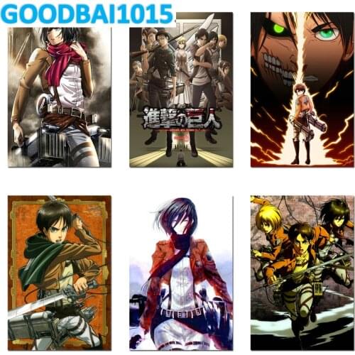 Cartoon 5d Diy Diamond Painting Anime Attack on Titan Mosaic Diamond Embroidery Full Cross Stitch Kits Home Decor