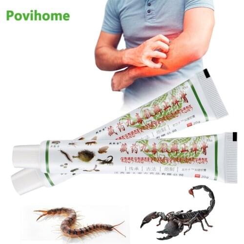 20g Scorpion Venom Anti itching Ointment Psoriasis Eczema Dermatitis Pruritus Antibacterial Cream Antipruritic Medical Plaster