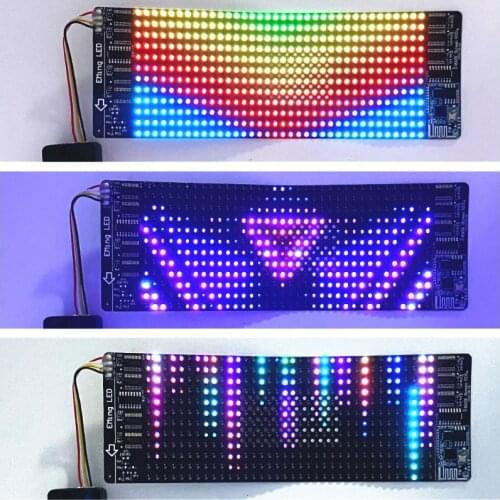 Bluetooth Rgb Flexible Led Module Display Matrix Sign Android Ios Application Control Led mask HAT Screen