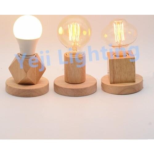 Wooden ceiling rose canopy with E27 socket lamp holder Ceiling plate with universal lamp base for wood lamp wall modern lights