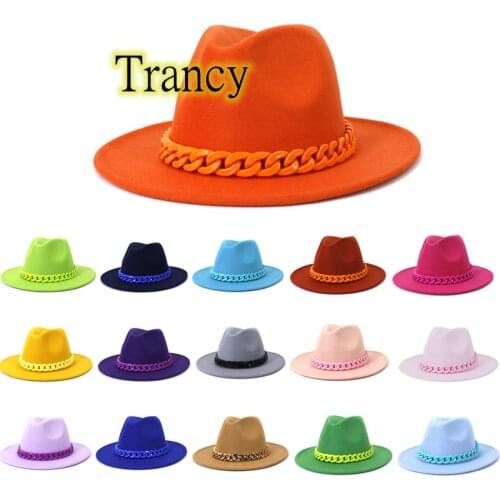Fedora hat fluorescent green acrylic color chain accessories stage performance jazz hat household wholesale кепка мужская