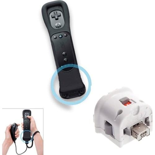 White Motion Plus Adapter Game Remote Controller High Sensor Accuracy Precision Enhance Gamepad Accessory for N-intendo Wii