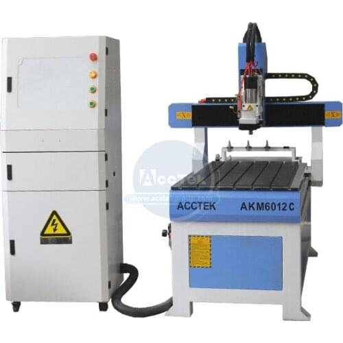 Acctek Small Size Atc Tools Cnc Router AKM6012C with 4 Cutters