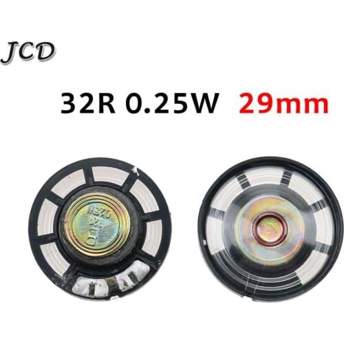 JCD 1PCS New Ultra-thin speaker Doorbell horn Toy-car horn 32 ohms 0.25 watt 0.25W 32R speaker Diameter 29MM 2.9CM thickness 9MM