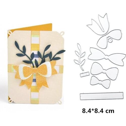 Julyarts Bow Tie Flower Metal Die Cutting Stencil For Scrapbooking Party Wedding Card Making DIY Card Die Cut Crafts Die Stitch