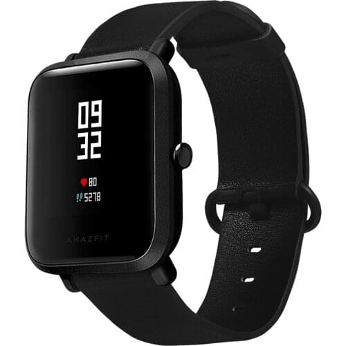 Leather Smartwatch Strap For Xiaomi Huami Amazfit Bip Youth Watch Replacement Bracelet For Amazfit Bip Youth Watch Straps