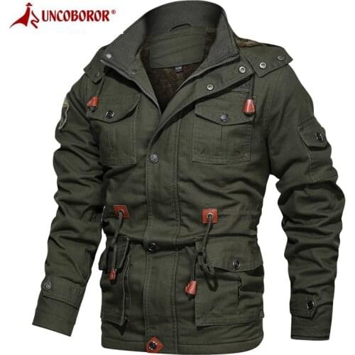 2021 Winter Jacket Men Thick Warm Military Bomber Tactical Jackets Overcoat Fleece Windbreaker Cotton-Padded Parkas Coats 5XL