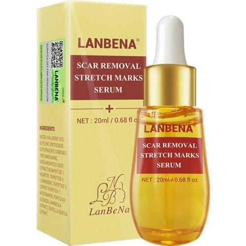 LANBENA Herbal Repair Essence liquid Scar Removal Stretch Marks Facial Serum Anti Acne Whitening Moisturizing 20ml