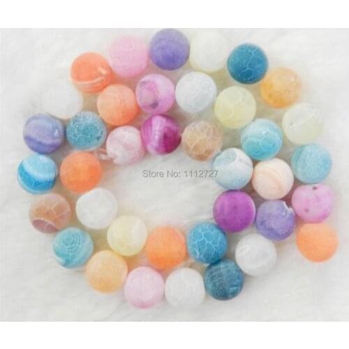 Fashion 6mm 8mm 10mm 12mm 14mm Multicolor Dream Fire Dragon Veins Onyx Round Loose Beads Women Jewelry Natural Stone 15" YE2310