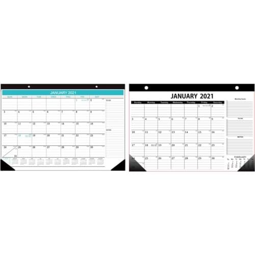 2021 Desk Calendar 18 Months Monthly Planner Memo Daily Agenda Office