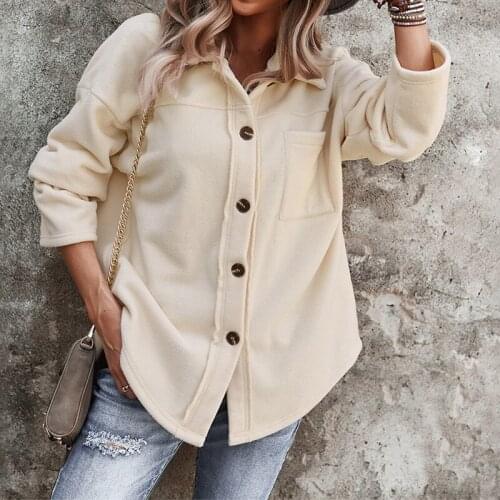 Autumn Elegant Womens Loose Korean 2021 Summer Office Womens Cotton Coat Casual Short Sleeve Loose Lapel Coat Solid Pockets