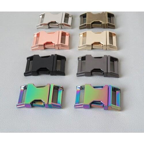 20Pcs 25mm Webbing Metal Release Buckle For Paracord Bracelet Pet Dog Collar Sewing Outdoor Diy Accessories Seat Belt Lock Clasp