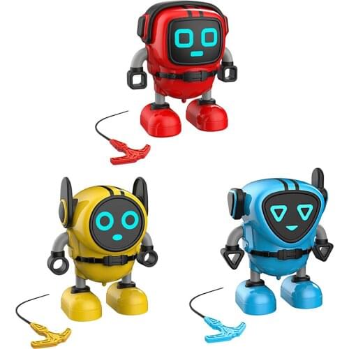 Robot Transforming Gyro Burst Spinning Top With Launcher Kids Character Toys