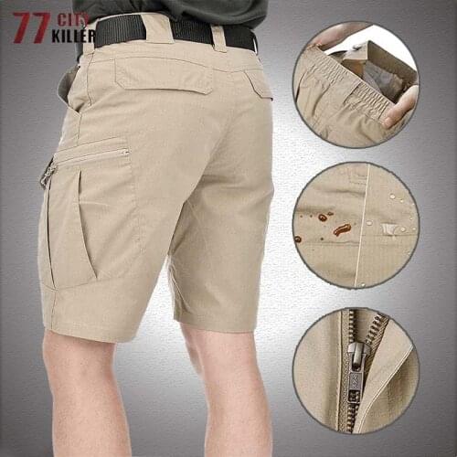 Summer Tactical Shorts Men Waterproof Breathable Classic SWAT Combat Cargo Short Pants Mens Military Multi-pocket Army Shorts