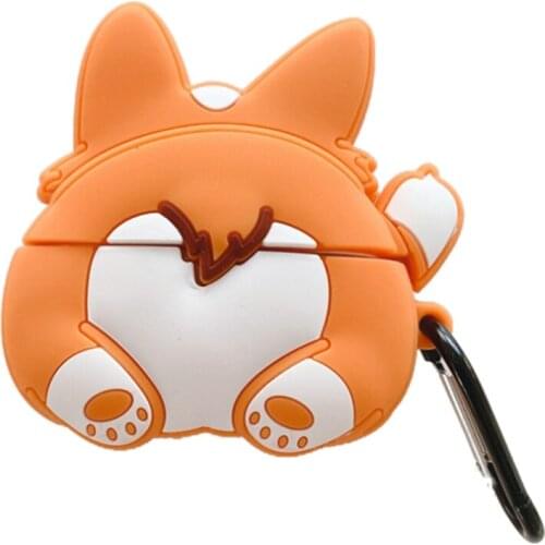 For Pro3 Generation Silicone Protective Cover, Cartoon Cute Protective Cover, Strong Soft Silicone Corgi