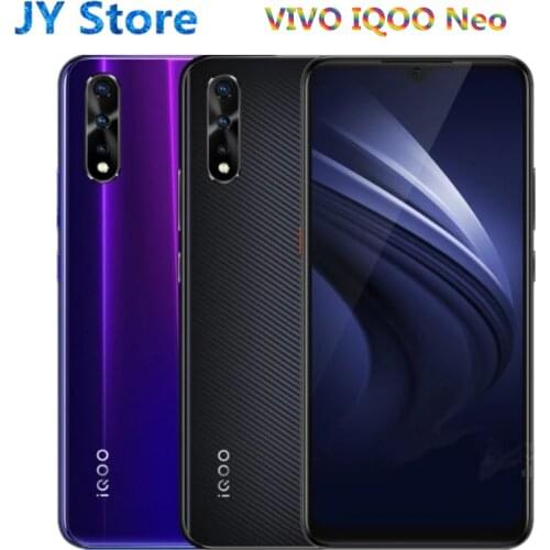 Vivo iQOO Neo Mobile Phone celular 8GB 128GB 6.38" Snapdragon 845 Octa Core 3 Cameras 4500mAh Smartphone 22.5W Flahsing Charge