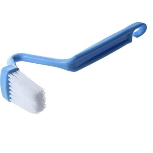 V Type Curved Plastic Toilet Brush Cleaning Toilet Corner Rim