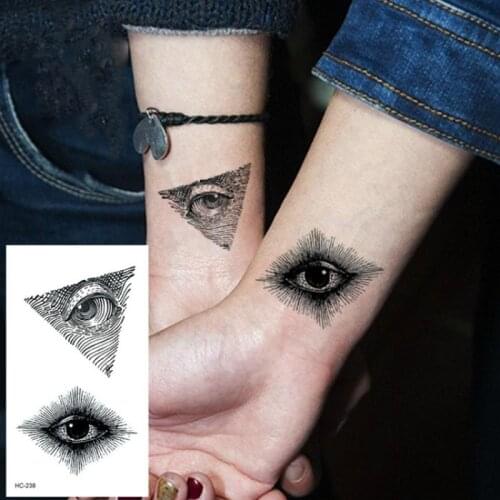 1@# Eye Whale Sexy Women Girl Temporary Tattoo Sticker Black Fox Roses Design Flower Arm Body Art Big Large Fake Tattoo Sticker