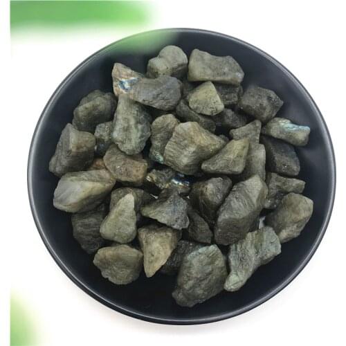 100g Natural Labradorite Stone Rough Crystal Original Raw Stones Specimen Healing Decor Teaching Ore Natural Stones and Minerals