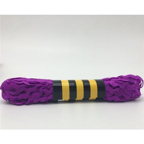 15yards 6mm Purple Polyester Ribbon Zig Zag Ribbons DIY Handmade Material For Wedding Party Christmas Decoration