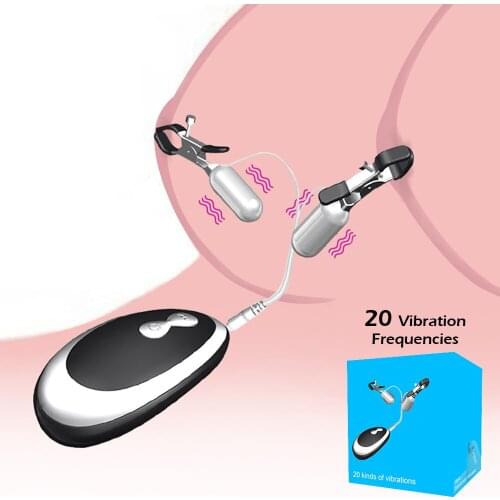 20Frequency Nipple Vibrator Vibrating Nipple Clamps Clitoral Clip Breast Massage Clitoral Stimulation Female Sex Toys for Women5
