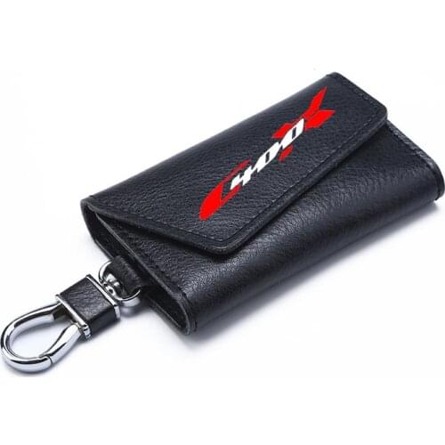 3D cowhide Key key case Holder Chain Collection Keychain for BMW C400X C400 X C 400X Logo Motorcycle Badge Keyring