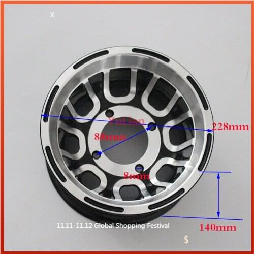 ATV Aluminum rims use19X7.00-8 tyre 20x7-8 21x7-8 vacuum tires fits Go-kart four wheel motorcycle8 inch Bearing wheel hub