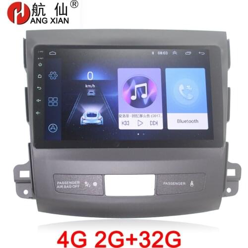 ZHUIHENG 2din car radio stereo for Mitsubishi Outlander 2008-2015 car dvd player gps navi car accessory with 2G+32G 4G internet