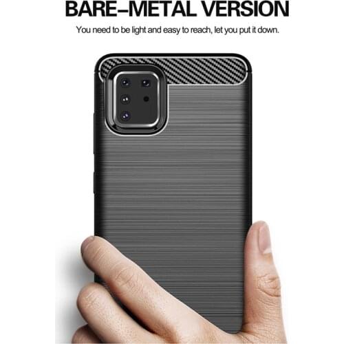 New Carbon Fiber Case for Samsung Galaxy A81 A71 A51 Case A70S A50S A30S A20S A50 M40 M30 M30S M20 M10 Cover Soft Silicone Cases