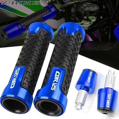 For HONDA CBR125R CB125R CB125 CBR125 CB CBR 125 RR R 2005-2020 Motorcycle CNC Handlebar Grips 7/8" 22mm Handle Bar Cap End Plug